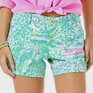 Lilly Pulitzer Callahan knit shorts Sunshine City size 4 new